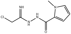 N'1-[(1-METHYL-1H-PYRROL-2-YL)CARBONYL]-2-CHLOROETHANEHYDRAZONAMIDE 结构式