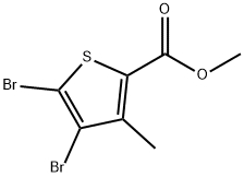 4,5-二溴-3-甲基噻吩-2-甲酸甲酯 结构式