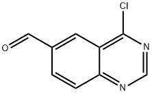 4-氯喹唑啉-6-甲醛 结构式