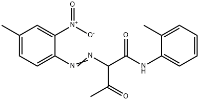 2-[(4-methyl-2-nitrophenyl)azo]-oxo-N-(o-tolyl)butyramide 结构式