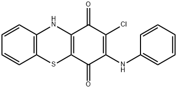 3-anilino-2-chloro-1H-phenothiazine-1,4(10H)-dione  结构式