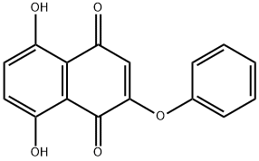 5,8-Dihydroxy-2-phenoxy-1,4-naphthoquinone 结构式