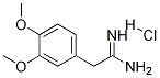 2-(3,4-二甲氧基苯基)乙酰亚胺酰胺盐酸盐 结构式