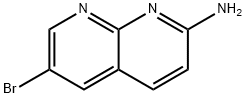 2-氨基-6-溴-1,8-萘啶 结构式