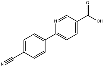 6-(4-氰基苯基)烟酸 结构式