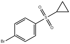 1-溴-4-(环丙基磺酰基)苯 结构式