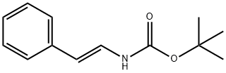 叔丁基(E)-苯乙烯基氨基甲酸酯 结构式