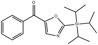 5-苯甲酰基-2-(三异丙基硅烷基)噁唑 结构式