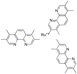 tris(3,4,7,8-tetramethyl-1,10-phenanthroline)ruthenium(II) 结构式