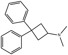 N,N-Dimethyl-3,3-diphenylcyclobutanamine 结构式