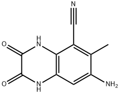 5-Quinoxalinecarbonitrile, 7-amino-1,2,3,4-tetrahydro-6-methyl-2,3-dioxo- (9CI) 结构式