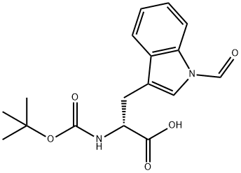 BOC-D-色氨酸(NIN-甲酰) 结构式