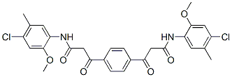 4,4'-dichloro-2,2'-dimethoxy-5,5'-dimethyl-alpha,alpha'-terephthaloyldiacetanilide  结构式