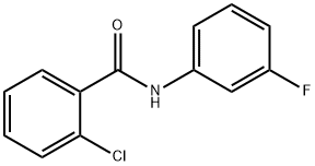 2-氯-N-(3-氟苯基)苯甲酰胺 结构式