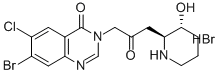 氢溴酸卤夫酮 结构式