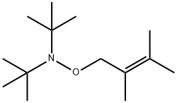 N-[(2,3-Dimethyl-2-butenyl)oxy]-N-tert-butyl-2-methyl-2-propanamine 结构式