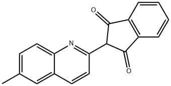 2-(6-甲基喹啉-2-基)-1H-茚-1,3(2H)-二酮 结构式