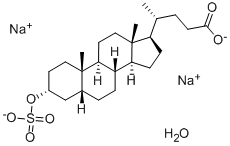 牛磺胆酸-3-硫酸酯二钠盐 结构式