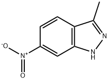 3-甲基-6-硝基-1H-吲唑 结构式