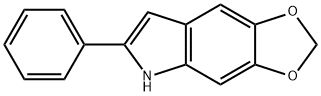 5,6-亚甲基二氧-2-苯基吲哚 结构式