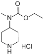 CARBAMIC ACID, METHYL-4-PIPERIDINYL-, ETHYL ESTER, MONOHYDROCHLORIDE 结构式