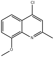 4-氯-8-甲氧基-2-甲基喹啉 结构式