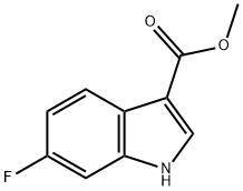 6-氟吲哚-3-羧酸甲酯 结构式