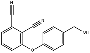 3-(4-(羟甲基)苯氧基)邻苯二甲腈 结构式