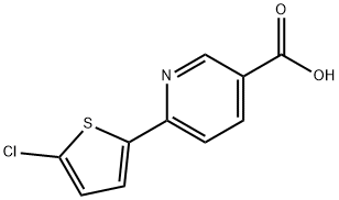 6-(5-Acetylthiophen-2-yl)-nicotinic acid 结构式