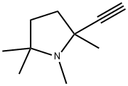 Pyrrolidine, 2-ethynyl-1,2,5,5-tetramethyl- (7CI,8CI) 结构式