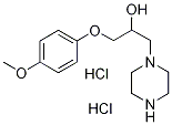 1-(4-Methoxy-phenoxy)-3-piperazin-1-yl-propan-2-ol dihydrochloride 结构式