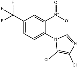 4,5-二氯-1-(2-硝基-4-(三氟甲基)苯基)-1H-咪唑 结构式