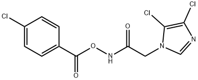 N-[(4-CHLOROBENZOYL)OXY]-2-(4,5-DICHLORO-1H-IMIDAZOL-1-YL)ACETAMIDE 结构式