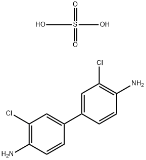 3,3'-dichlorobenzidine dihydrogen bis(sulphate) 结构式