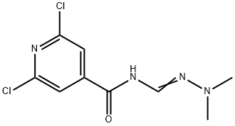 2,6-二氯-N-(N,N-二甲基氨基甲酰基)异烟酰胺化合物与N-(氨基(二甲氨基)亚甲基)-2,6-二氯异烟酰胺(1:1) 结构式