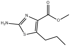 2-氨基-5-丙基-1,3-噻唑-4-羧酸甲酯 结构式