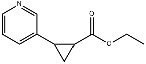 2-(吡啶-3-基)环丙烷甲酸乙酯 结构式