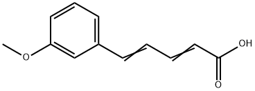 5-(3-甲氧基苯基)-2,4-戊二烯酸 结构式
