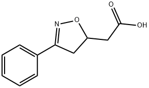 4,5-DIHYDRO-3-PHENYL-5-ISOXAZOLEACETICACID 结构式