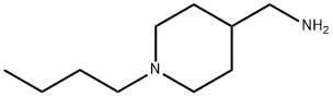 (1-丁基-哌啶基)甲胺 结构式
