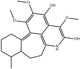 4,5,6,6a,7,8-Hexahydro-1,10,11-trimethoxy-6-methylbenzo[6,7]cyclohept[1,2,3-ij]isoquinoline-2,12-diol 结构式