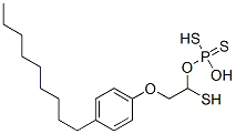 1-mercapto-2-(4-nonylphenoxy)ethyl hydrogen phosphorodithioate 结构式