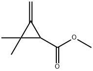 Cyclopropanecarboxylic acid, 2,2-dimethyl-3-methylene-, methyl ester (9CI) 结构式