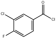3-氯-4-氟苯甲酰氯 结构式