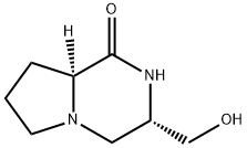 Pyrrolo[1,2-a]pyrazin-1(2H)-one, hexahydro-3-(hydroxymethyl)-, (3S,8aS)- (9CI) 结构式