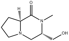 Pyrrolo[1,2-a]pyrazin-1(2H)-one, hexahydro-3-(hydroxymethyl)-2-methyl-, (3S,8aS)- (9CI) 结构式