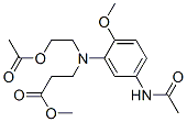 methyl N-[2-acetoxyethyl]-N-[5-(acetylamino)-2-methoxyphenyl]-beta-alaninate 结构式