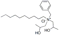 benzyldecylbis(2-hydroxypropyl)ammonium chloride 结构式