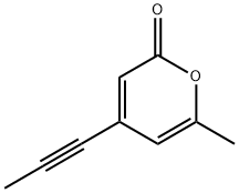 2H-Pyran-2-one, 6-methyl-4-(1-propynyl)- (9CI) 结构式