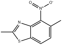 2,5-二甲基-4-硝基苯并[D]噻唑 结构式